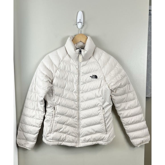 The North Face Jackets & Blazers - The North Face Womens Down Flare Retro Coat Jacket 500 Ivory Sz Medium #NF0A4P7P